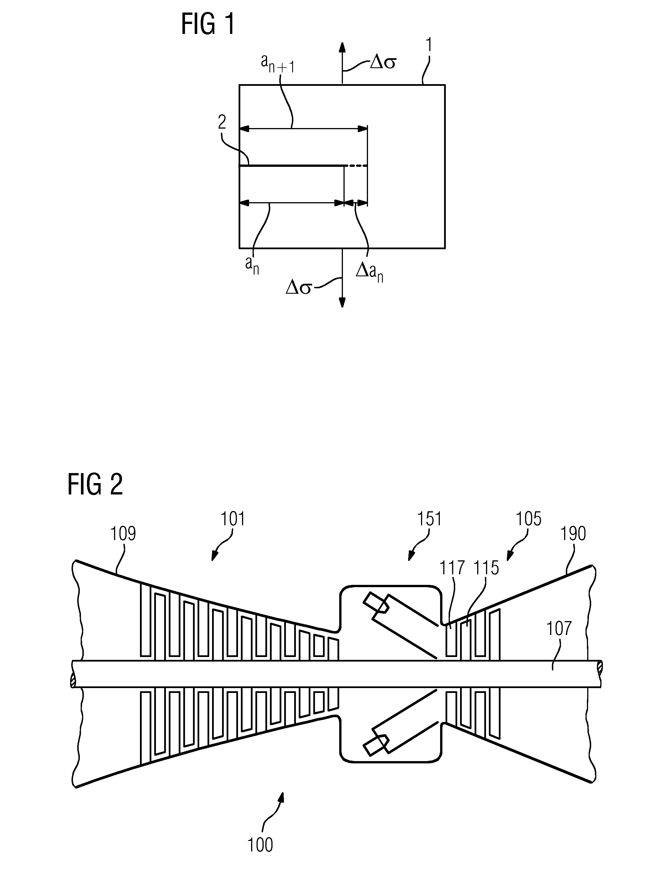 Method for estimating crack length progressions