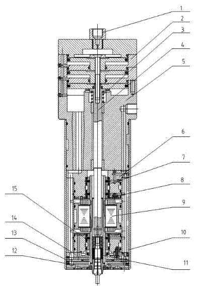 Air-floated high-speed motorized spindle