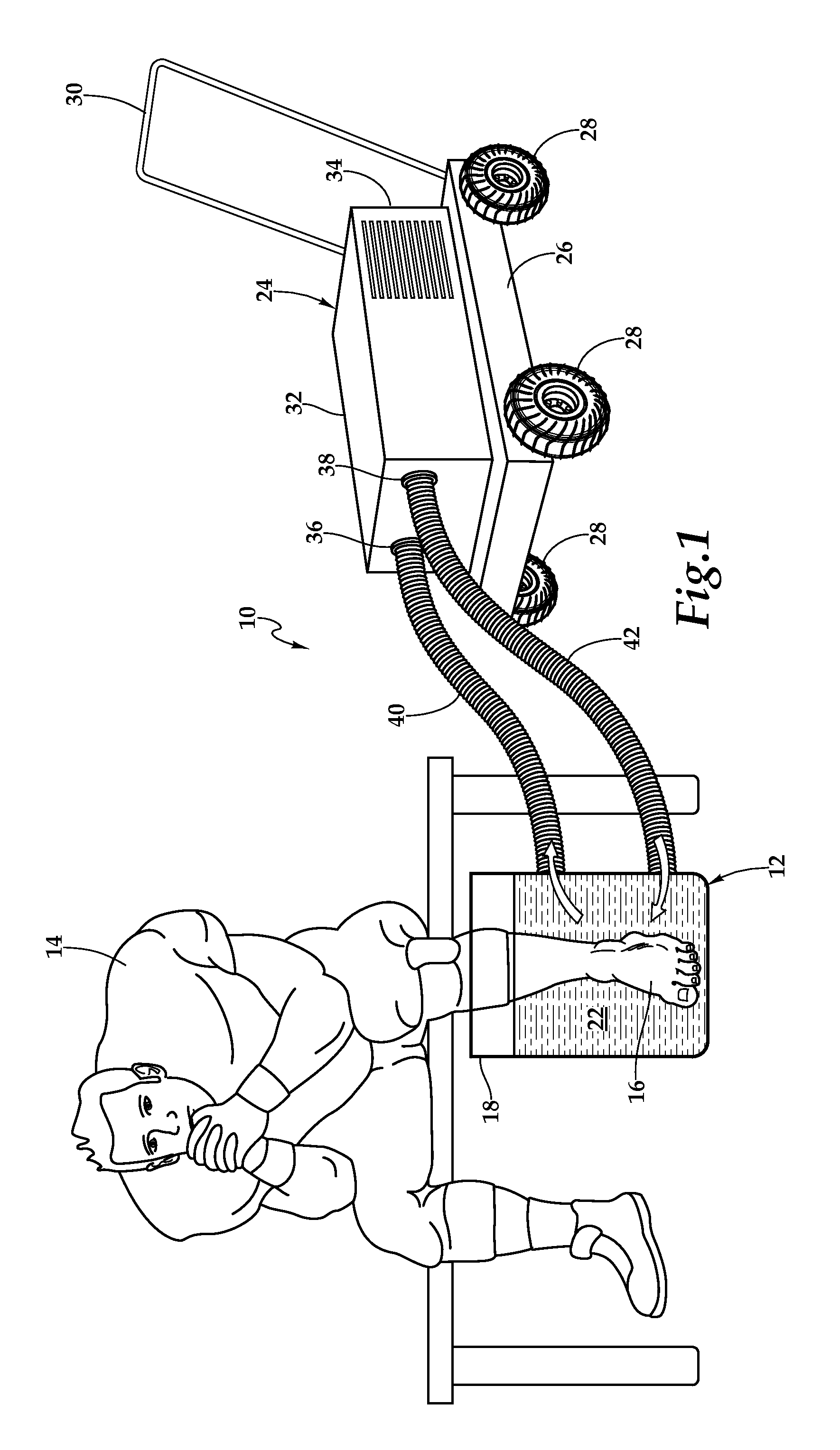 Portable Hydro-Thermal Therapy System for Use with a Vessel for Containing Water and Method for Use of Same