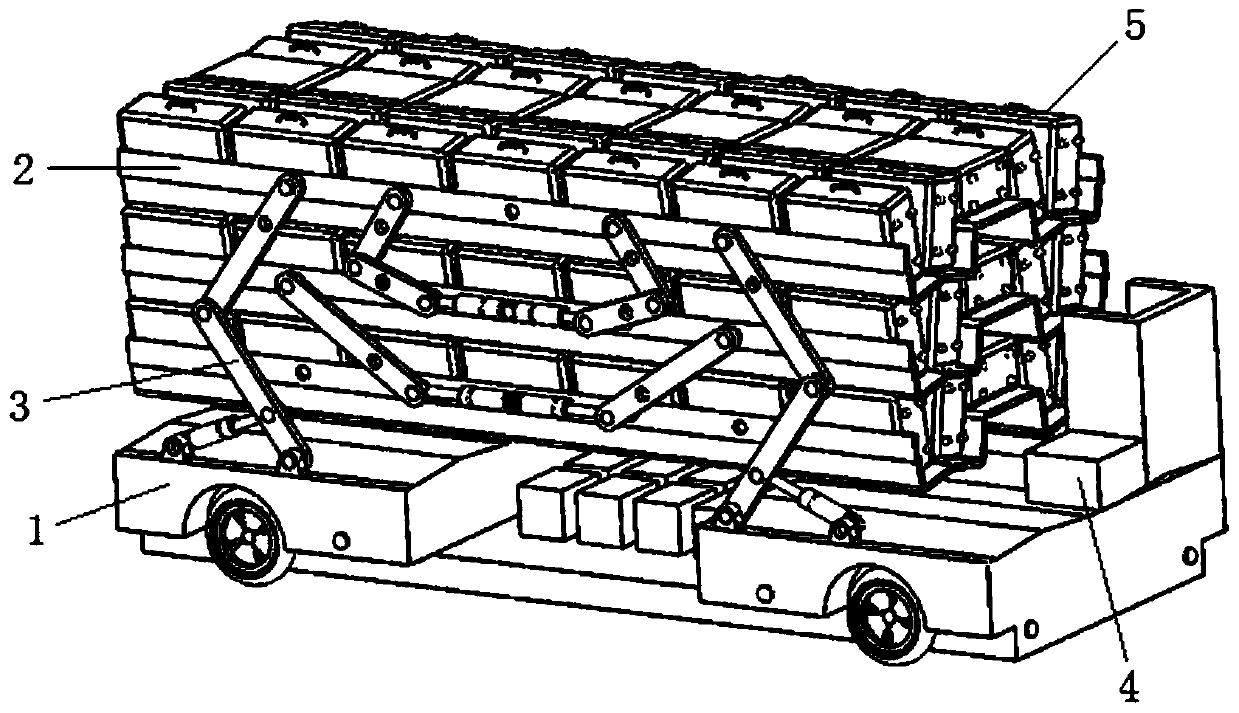 Multifunctional cargo transfer trolley and method