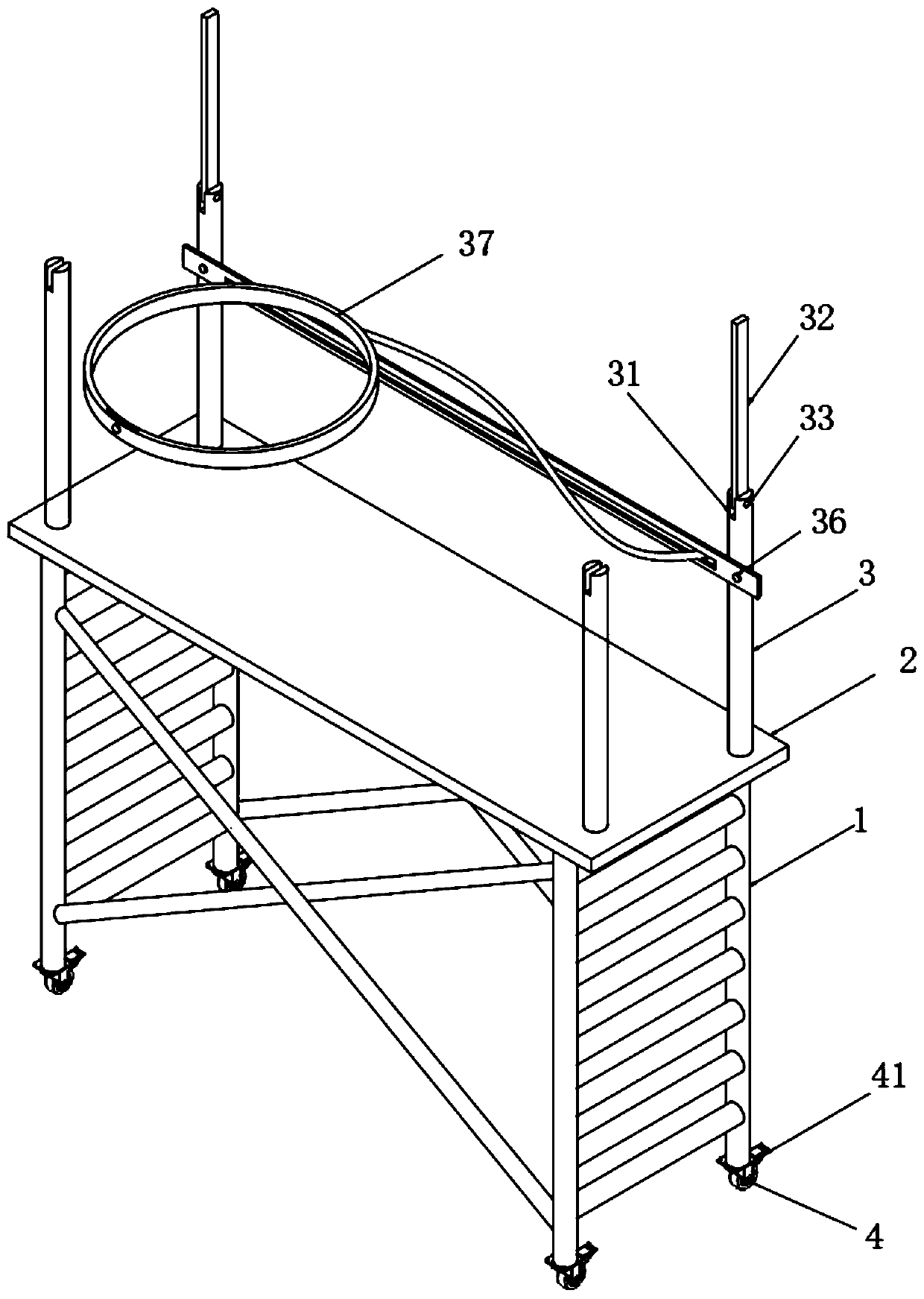 Scaffold with safety protection mechanism and construction method