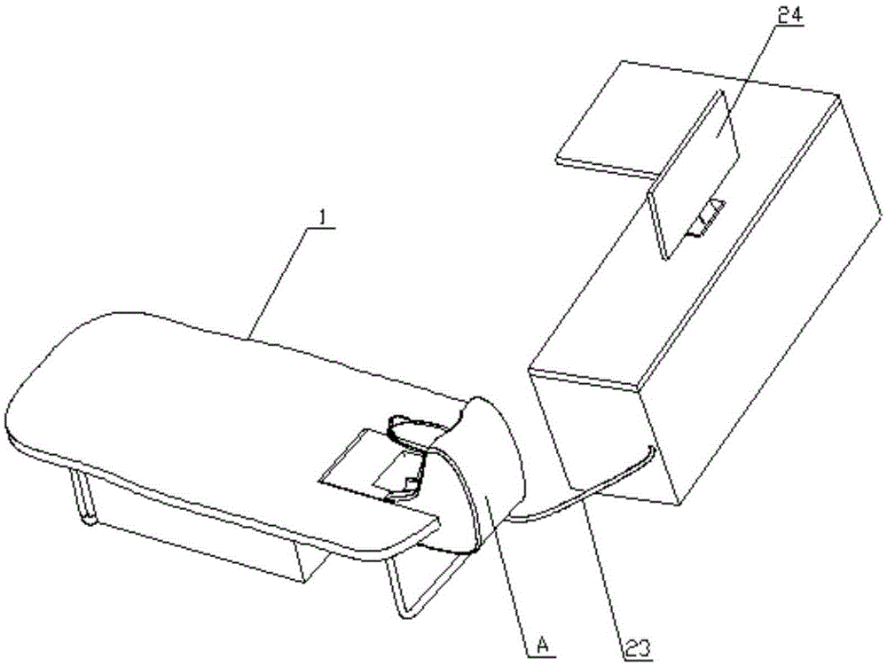 Intermittent traction table capable of supporting cervical vertebra recumbent position