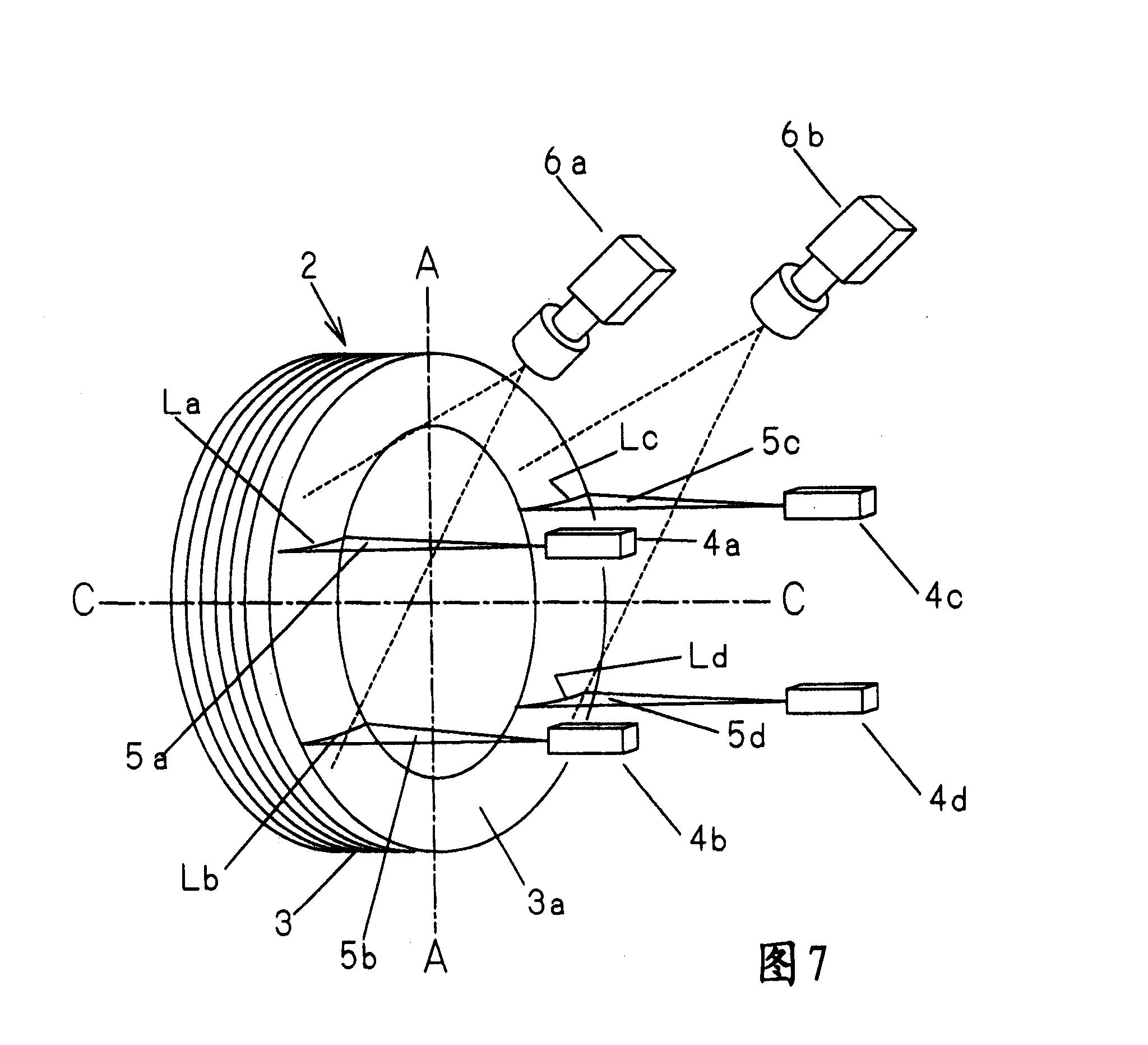 Wheel positioning measuring device
