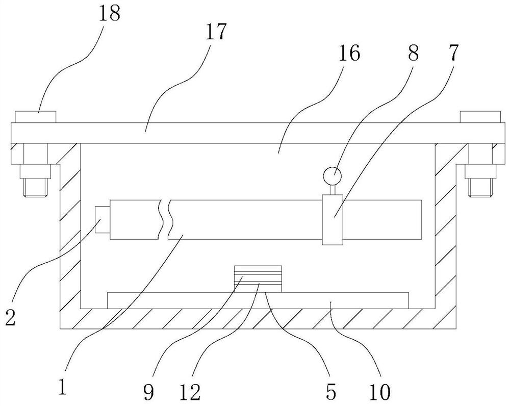 Device for detecting damage of air bag of main transformer oil conservator