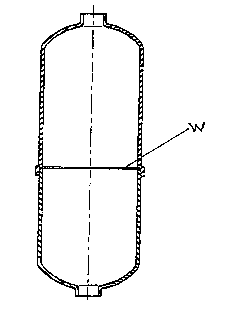 Method for forming steel liquid storage cylinder
