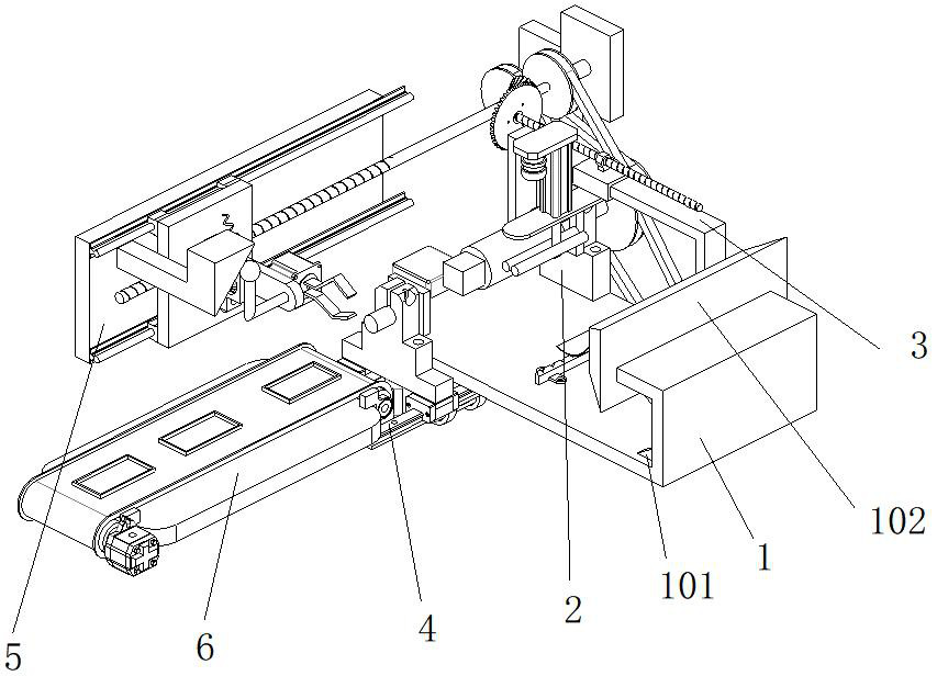 Novel silica gel protective film automatic conveying and packaging production line