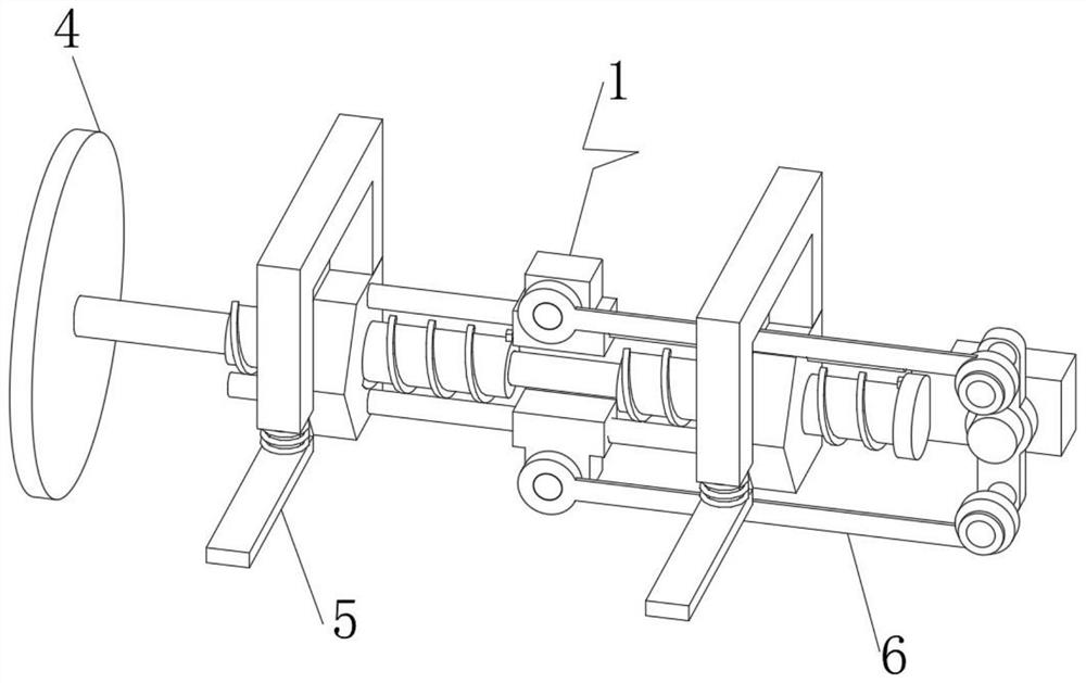 Symmetrical linkage type staggered separation mechanism for mechanical equipment