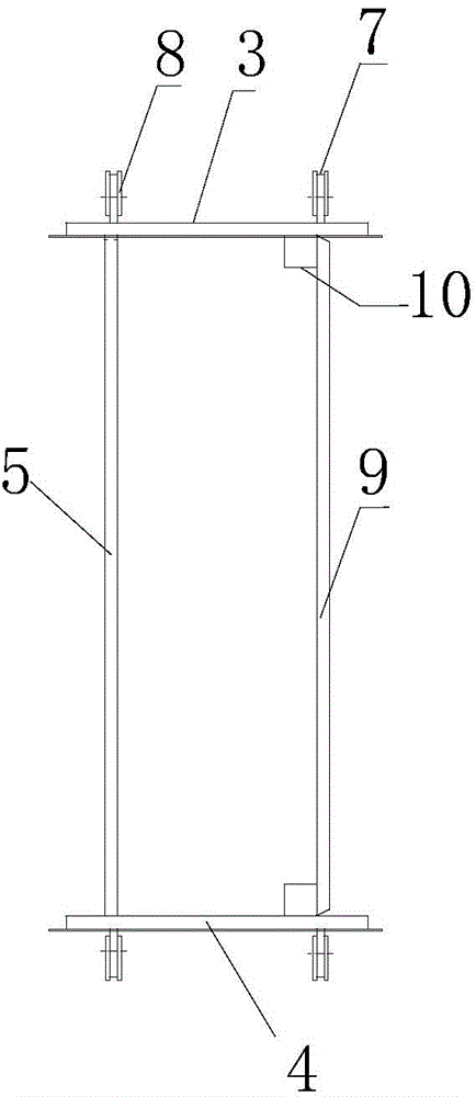 Technique for processing joint where box steel beams with relatively large slenderness ratios of sections are in butt joint