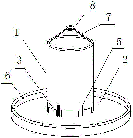 Feeding trough capable of controlling discharge