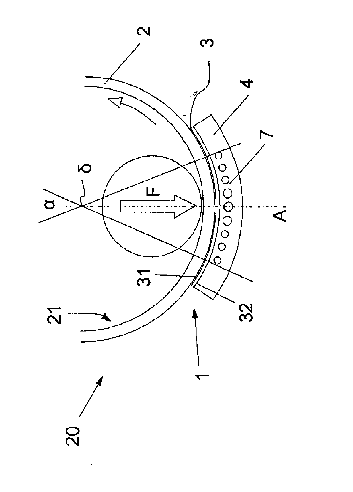 Hydrodynamic bearing intended to support a cylinder driven in rotation about its axis