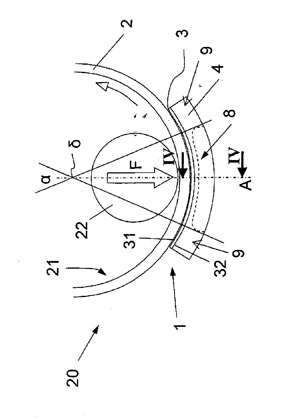 Hydrodynamic bearing intended to support a cylinder driven in rotation about its axis