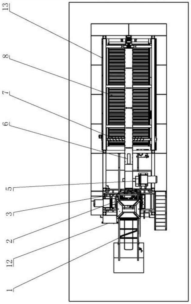 Self-discharge tray type three-dimensional fermentation system