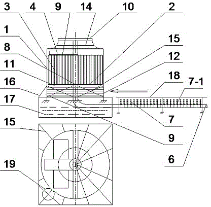 Heat pipe heat accumulation combined type water cooling method and device thereof