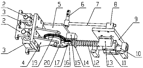 Single-power input peripheral profile-modeling robot with straight-sided polygon