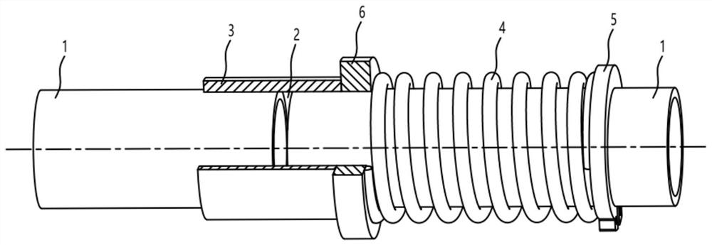 A pipeline sealing structure capable of realizing high-temperature gas leakage safety protection, pipeline sealing and high-temperature gas leakage method