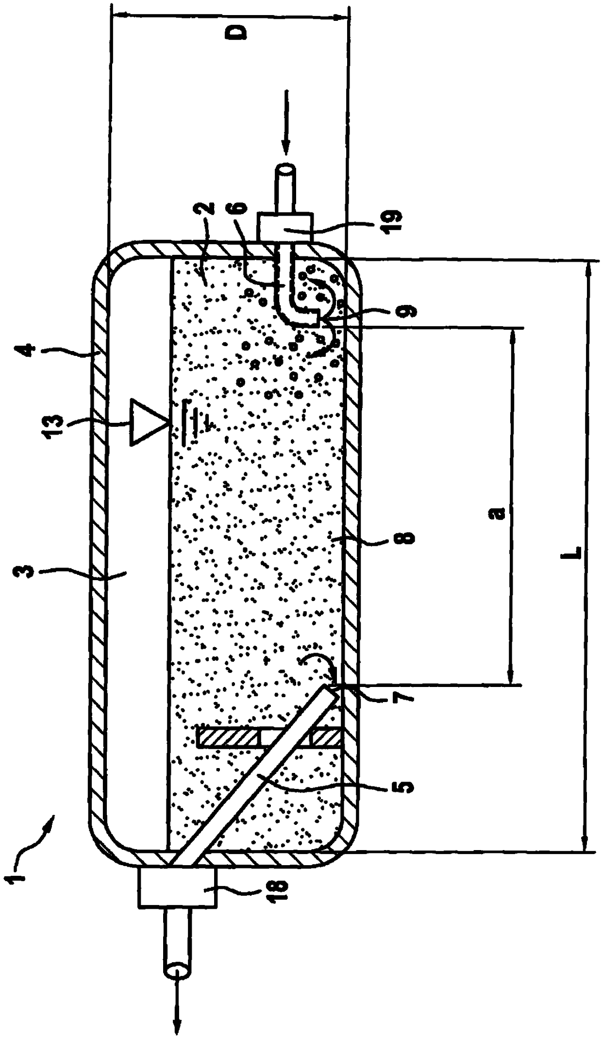 Storage tank for a cryogenic medium