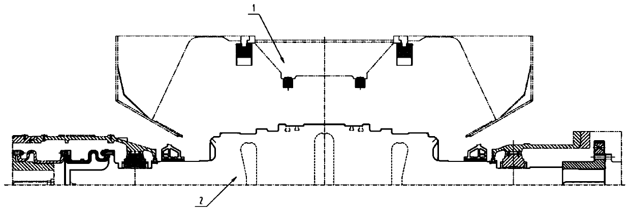 Low-voltage optical axis rotor, steam turbine and low-voltage optical axis rotor restructuring method