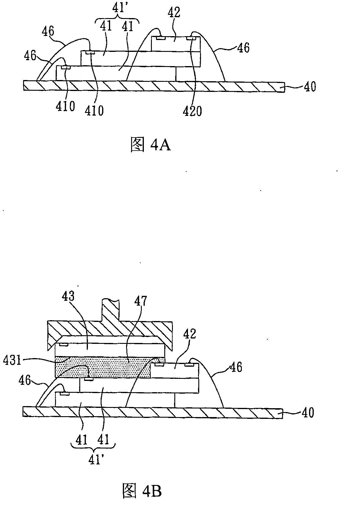 Multi-chip stacking structure and preparation thereof