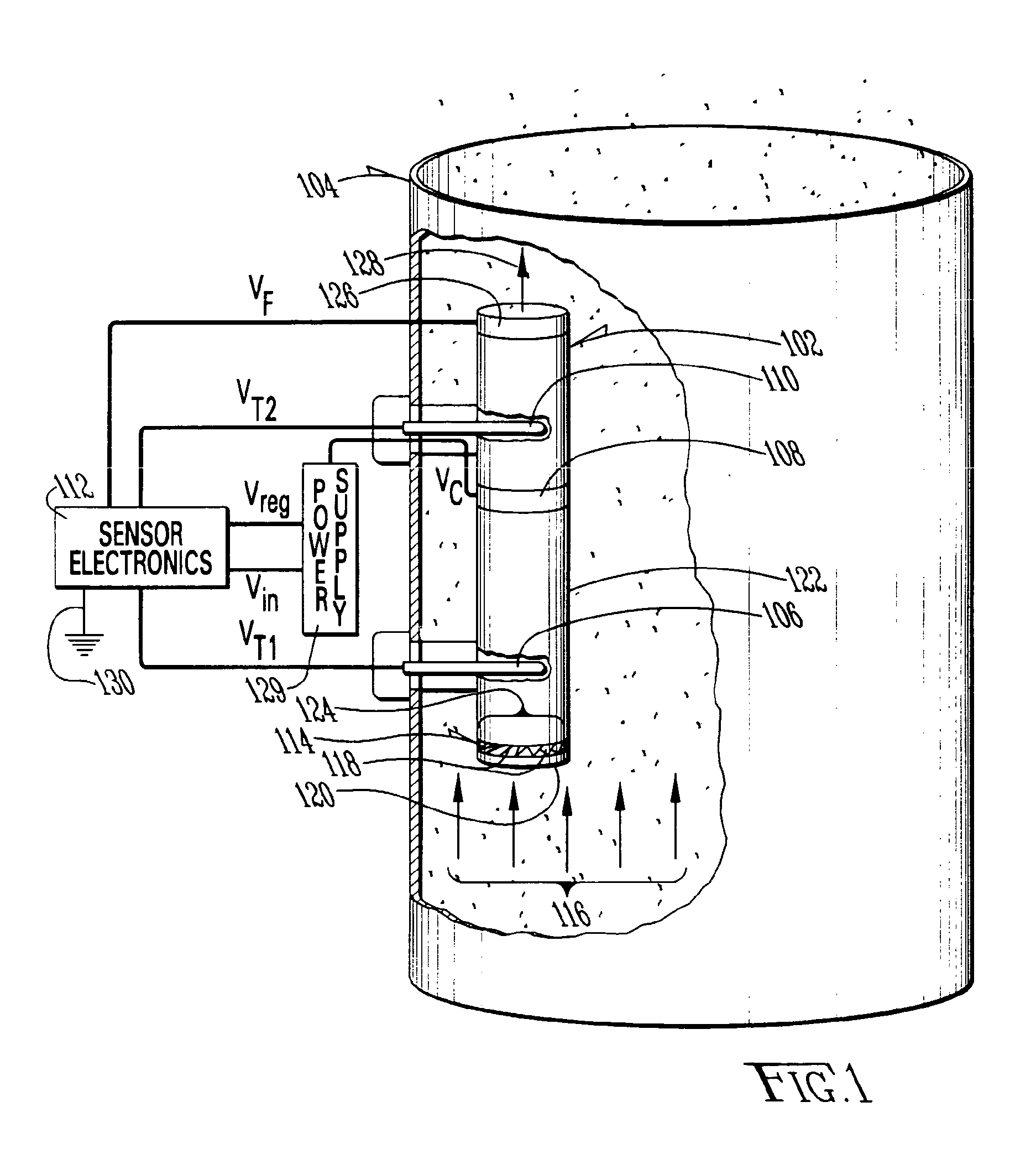 Method and apparatus for monitoring particles in a flowing gas