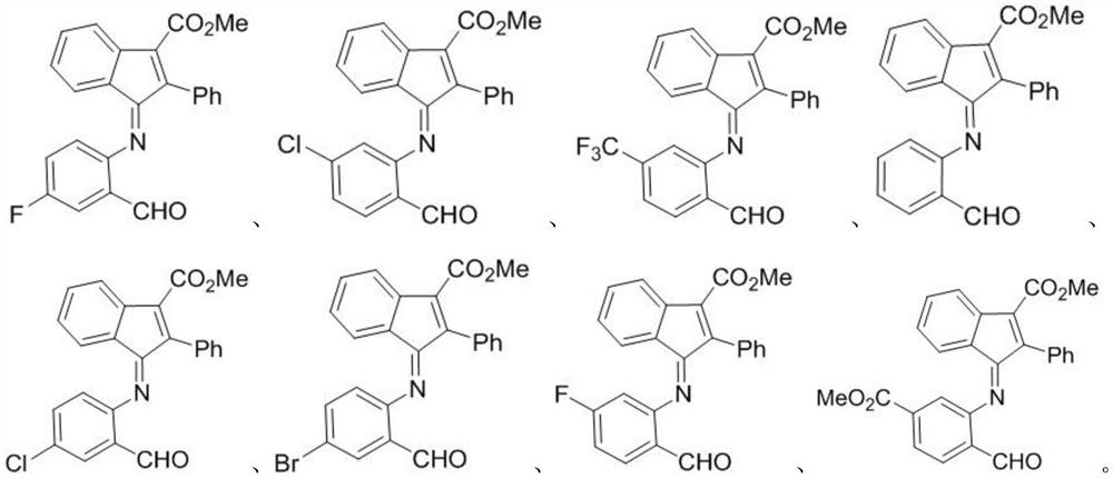 A kind of indanone imine derivative and its preparation method and application