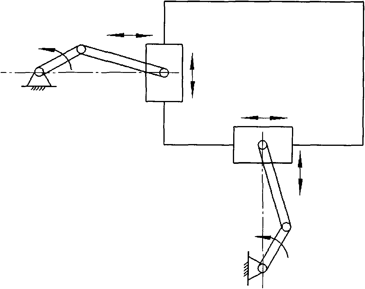 Series/parallel connection two-coordinate precise motion locating platform