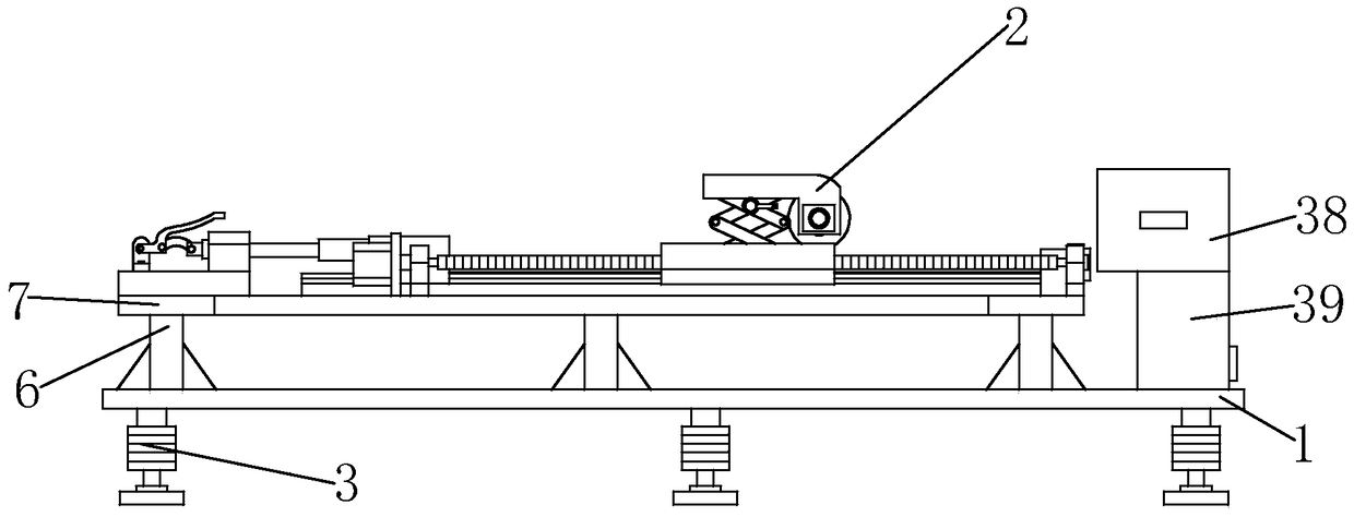 A polishing device for processing the surface of wooden boards