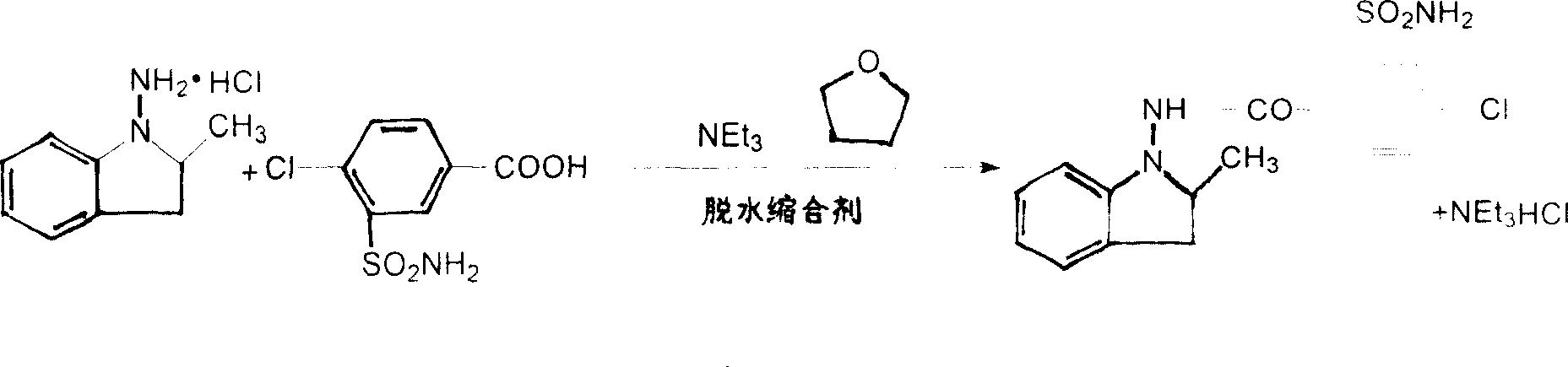 Synthesis method of indapamide