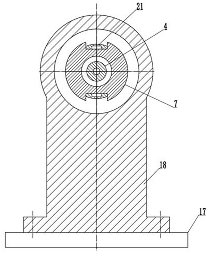 Taping machine main shaft structure and its timing interruption control method