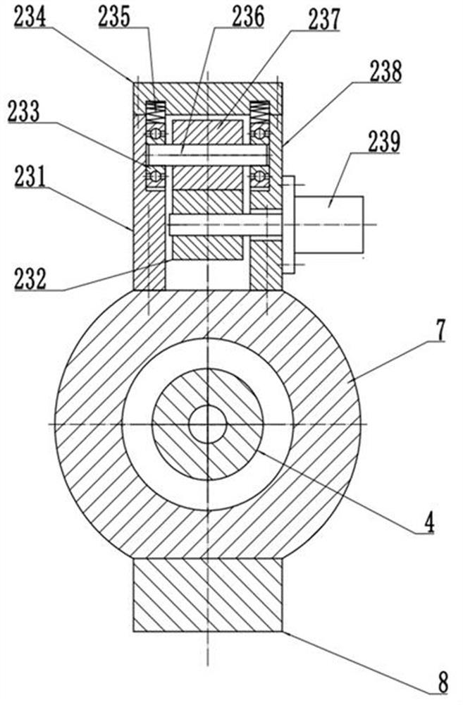 Taping machine main shaft structure and its timing interruption control method