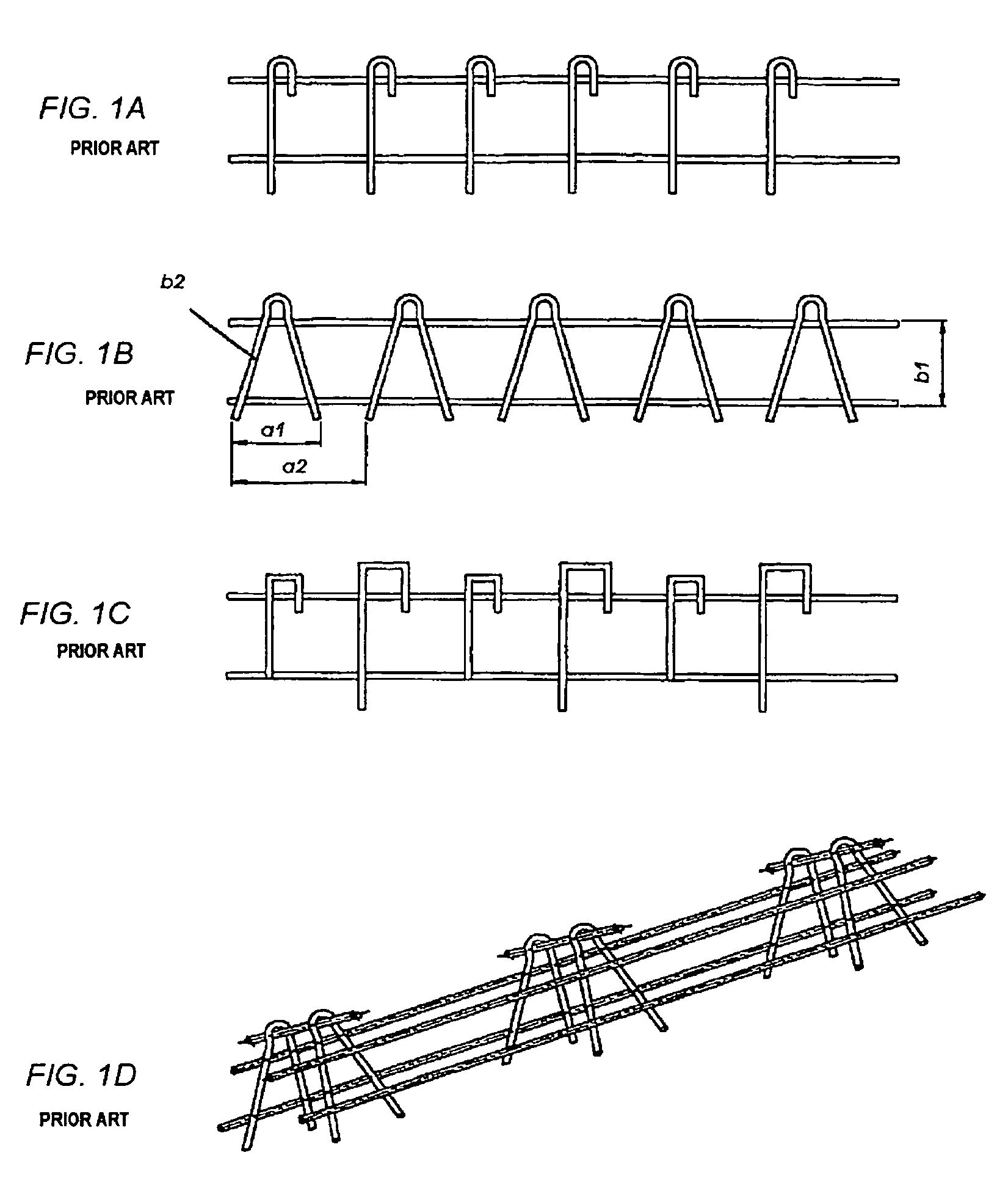 Method and machine for the production of reinforcement and dowel side frames for concrete reinforcement from wire or rod or other material of prismatic cross section