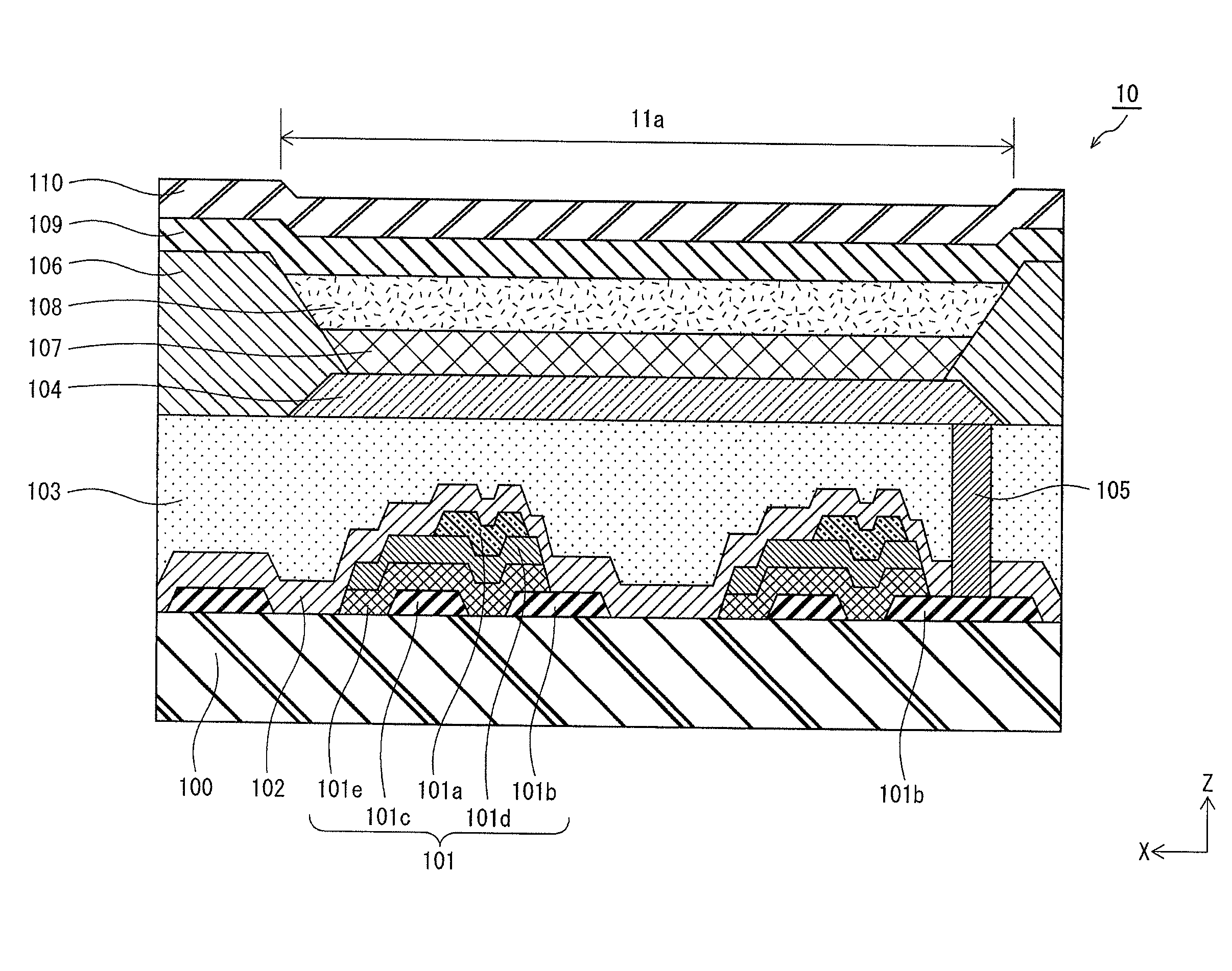 Organic light-emitting element, display panel, display device, and manufacturing method for organic light-emitting element