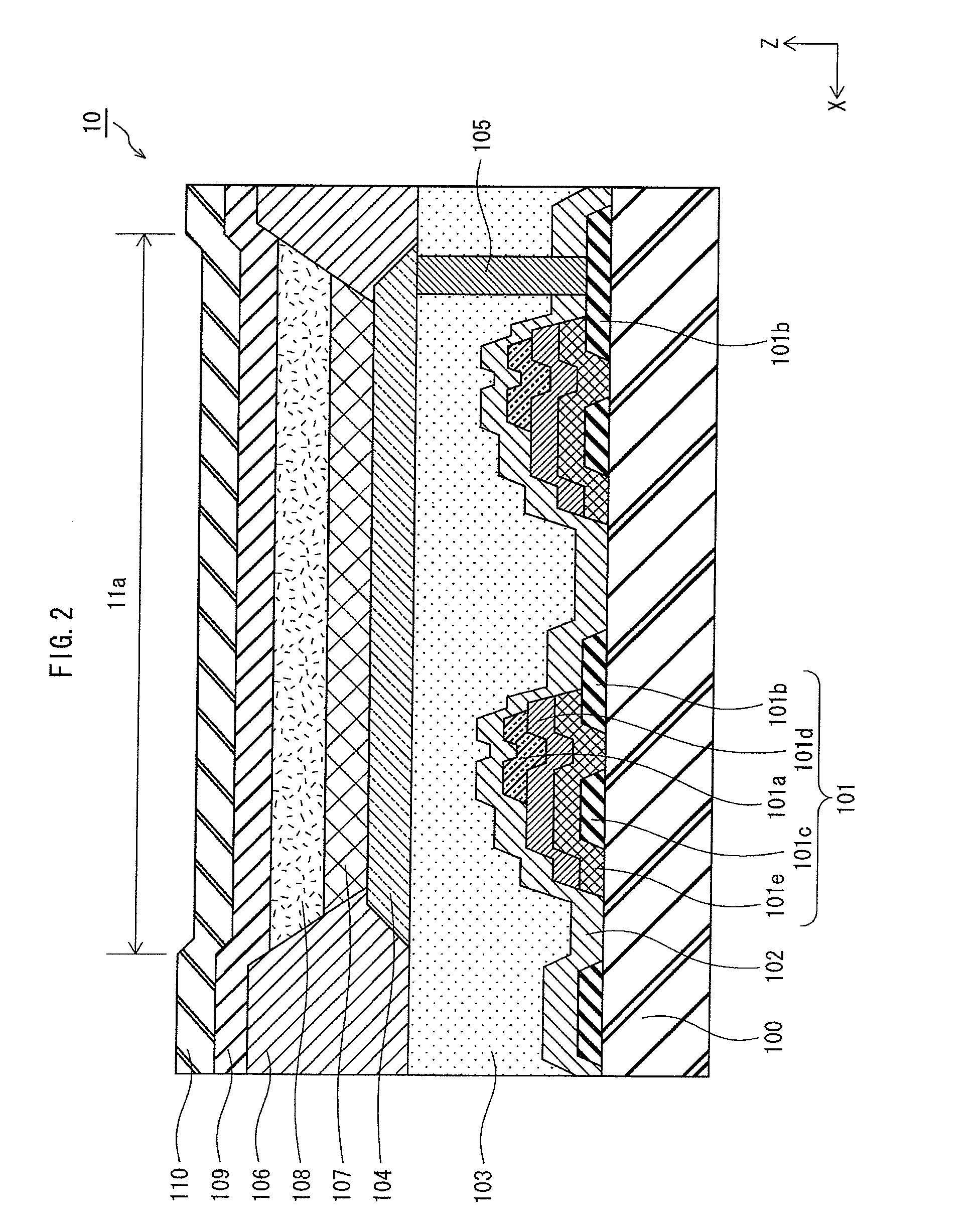 Organic light-emitting element, display panel, display device, and manufacturing method for organic light-emitting element