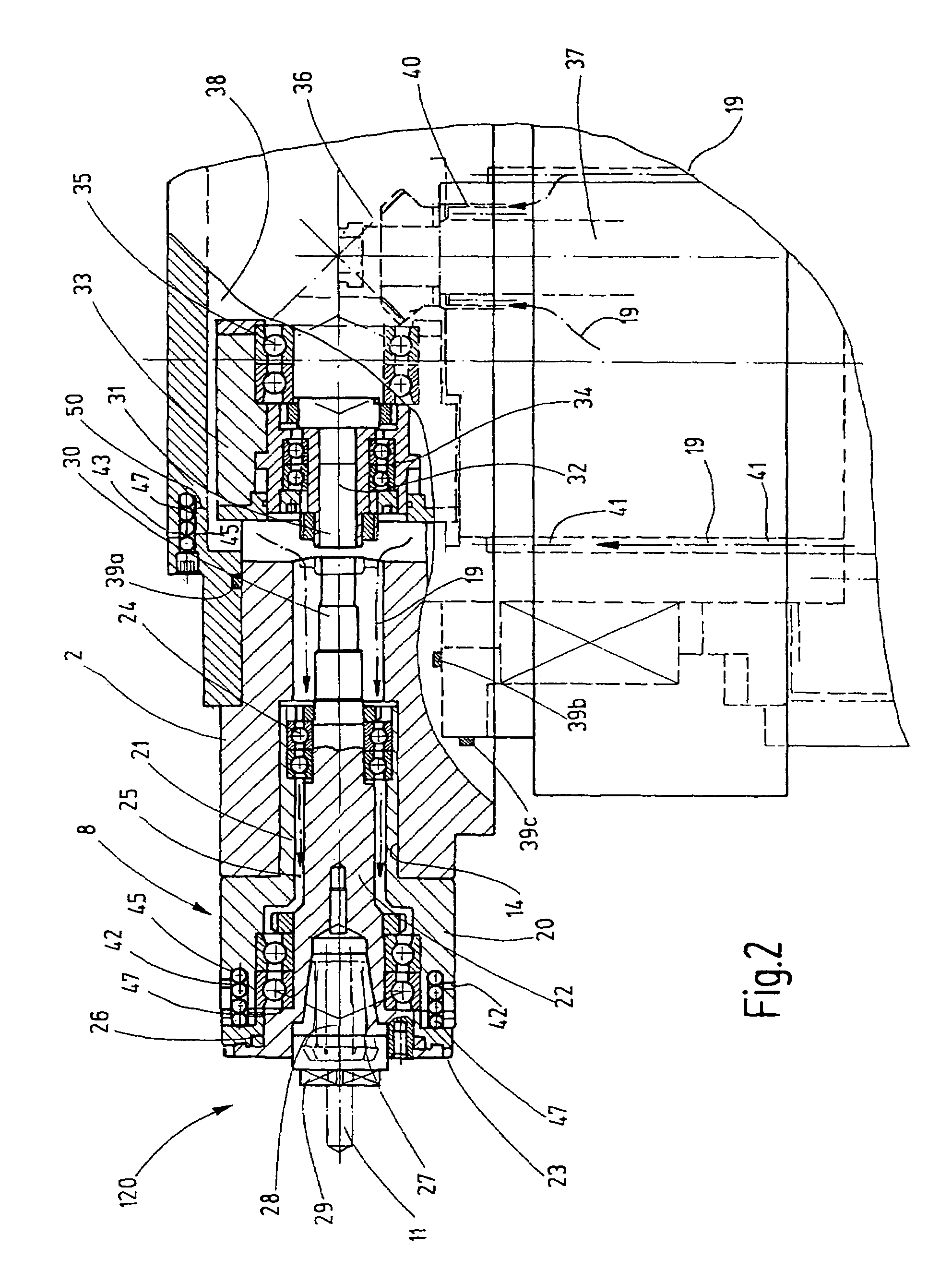 Method and device for lubricating bearing positions, especially in machine tools or their parts