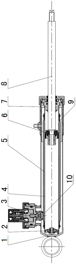 A manually adjustable damping adjustable shock absorber