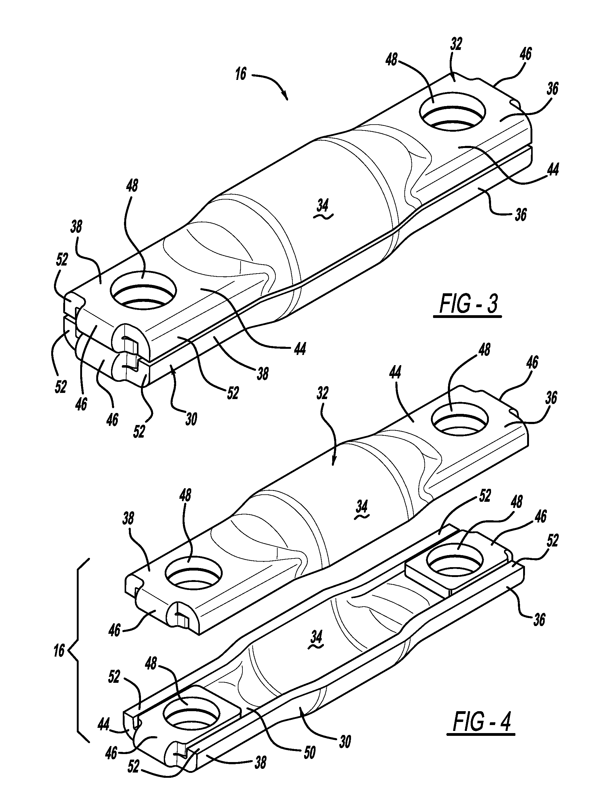 Elastomeric bushing assembly with multi-piece bar pin
