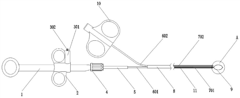 Medical snare with hemostasis and administration functions