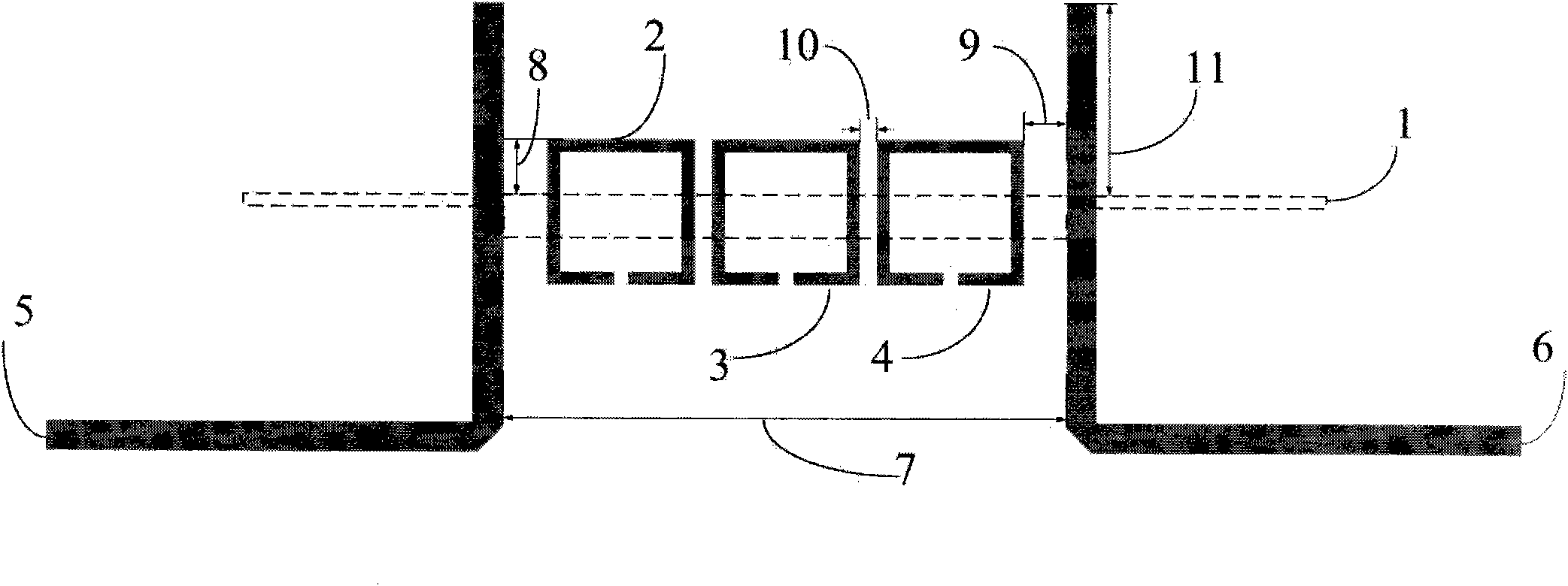 Ultra-wideband band-pass filter with band stop characteristic