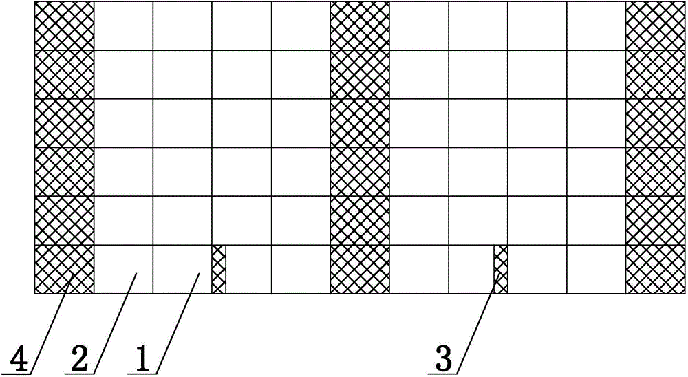 Pre-control roof medium-length hole mining method novel two-step stope room