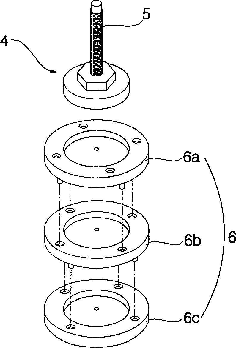 Supporting base for level regulating of washing device