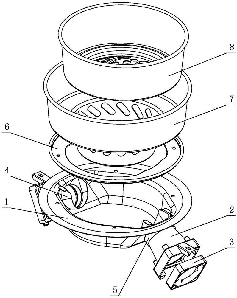 A cyclone combustion-supporting device