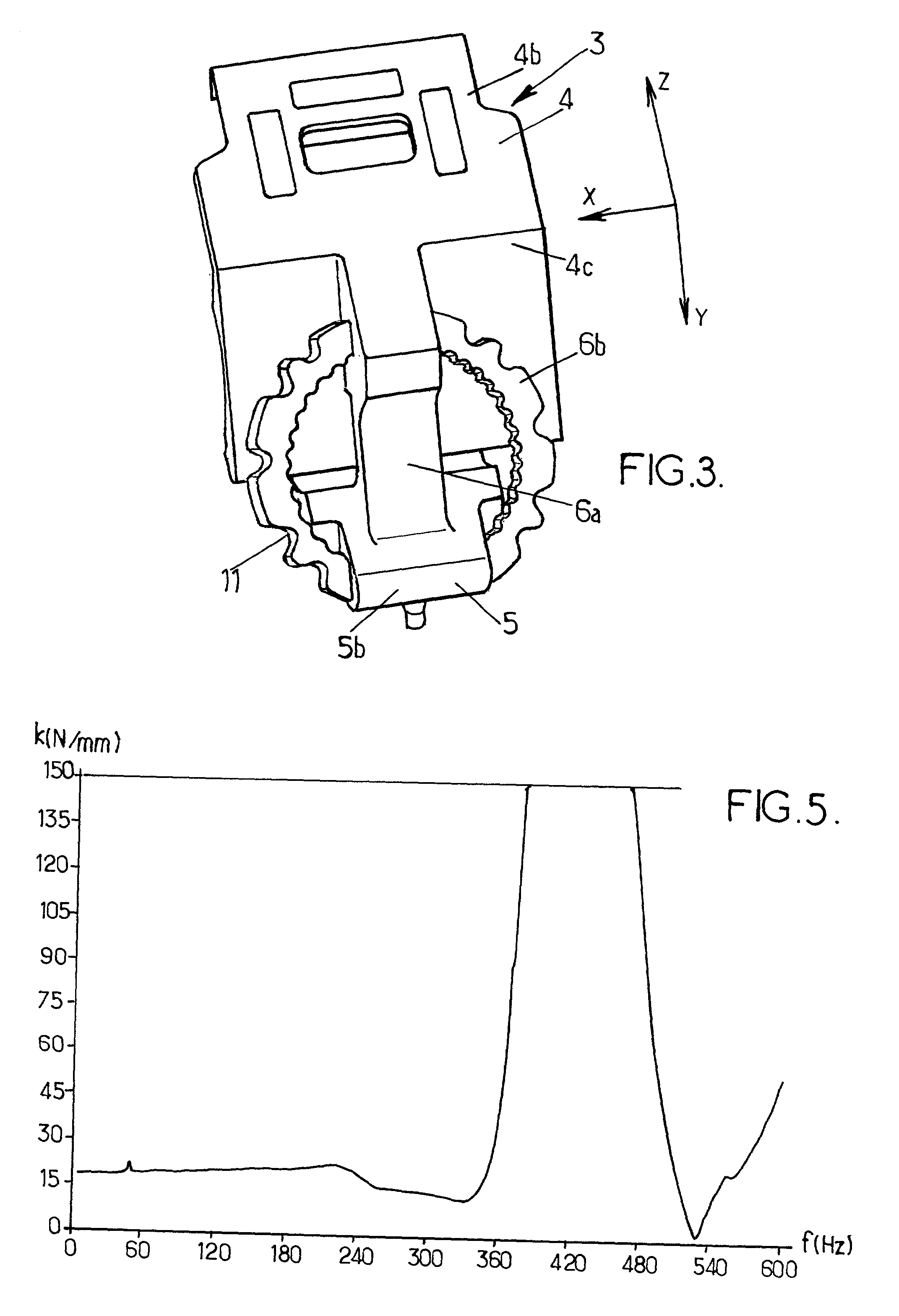 Suspension fitting for a motor vehicle exhaust system, and a vehicle fitted therewith