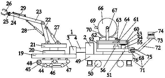 Fire monitor ejecting angle adjusting assembly