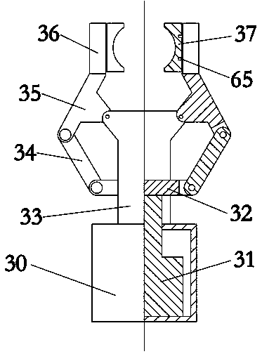 Fire monitor ejecting angle adjusting assembly