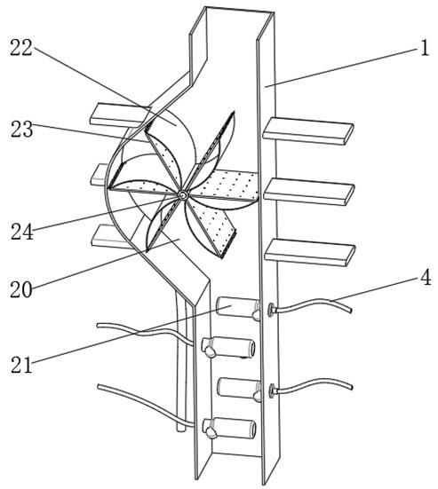 An independent pre-screening and dust-removing mechanism for a two-way vibrating feeder