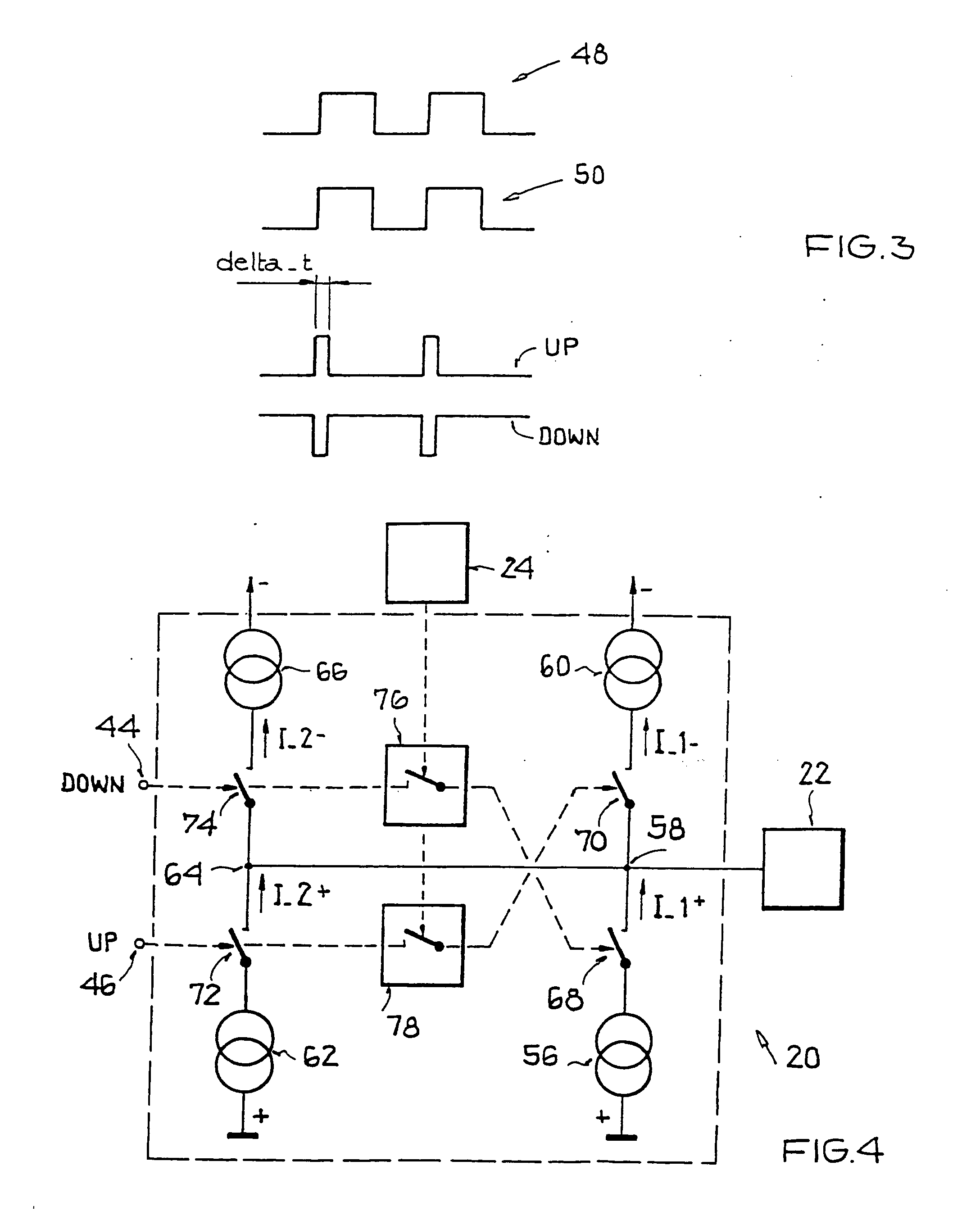 Charge pump of a phase locked loop with switchable system bandwidth and method for controlling such a charge pump