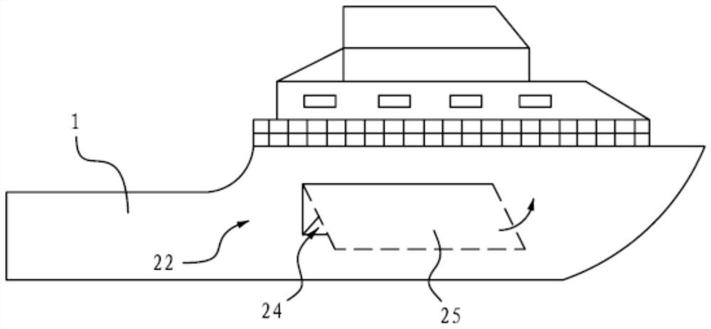 Scientific investigation ship with full-automatic folding rotary gangway ladder