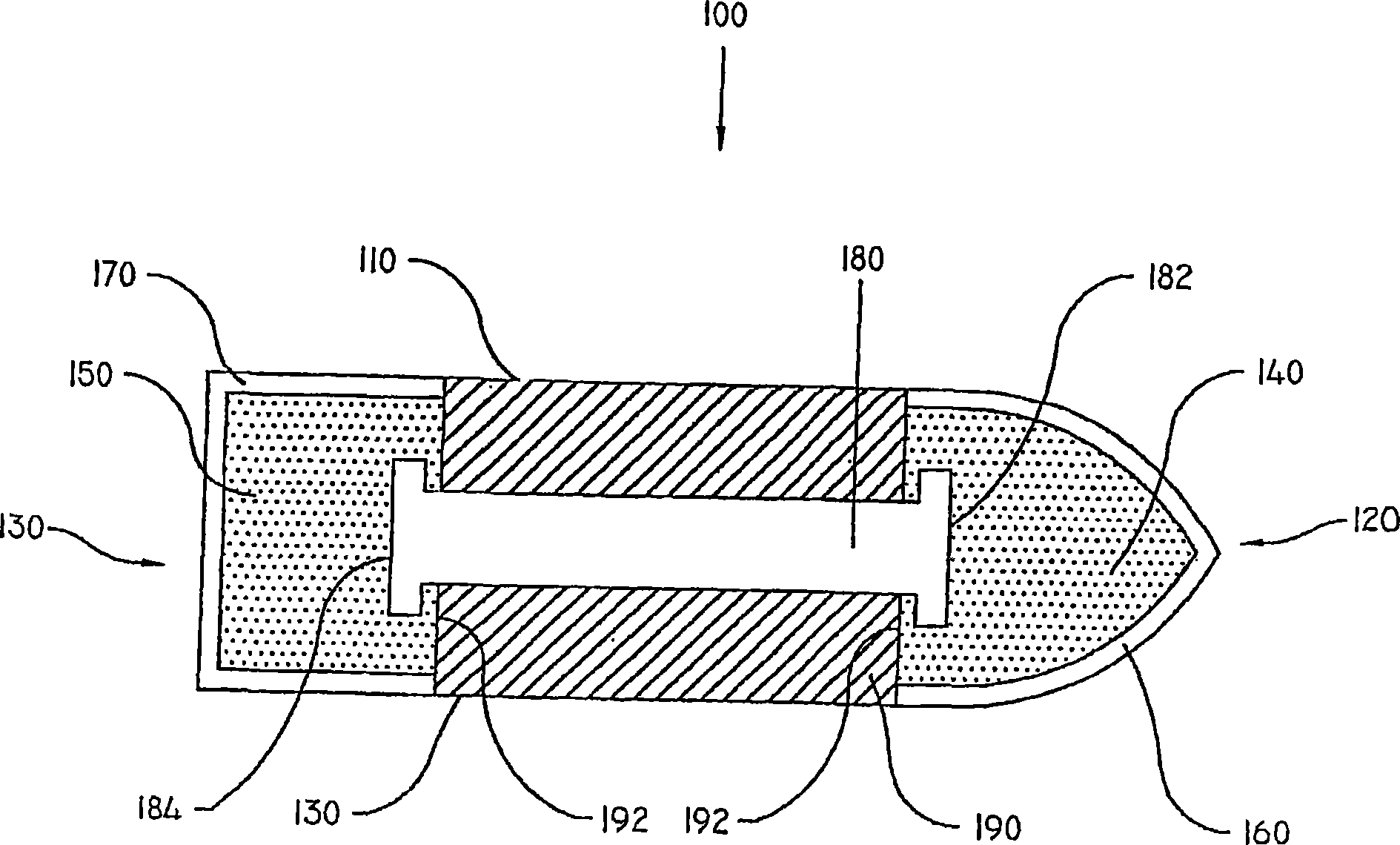 Piezoelectric incapacitation projectile