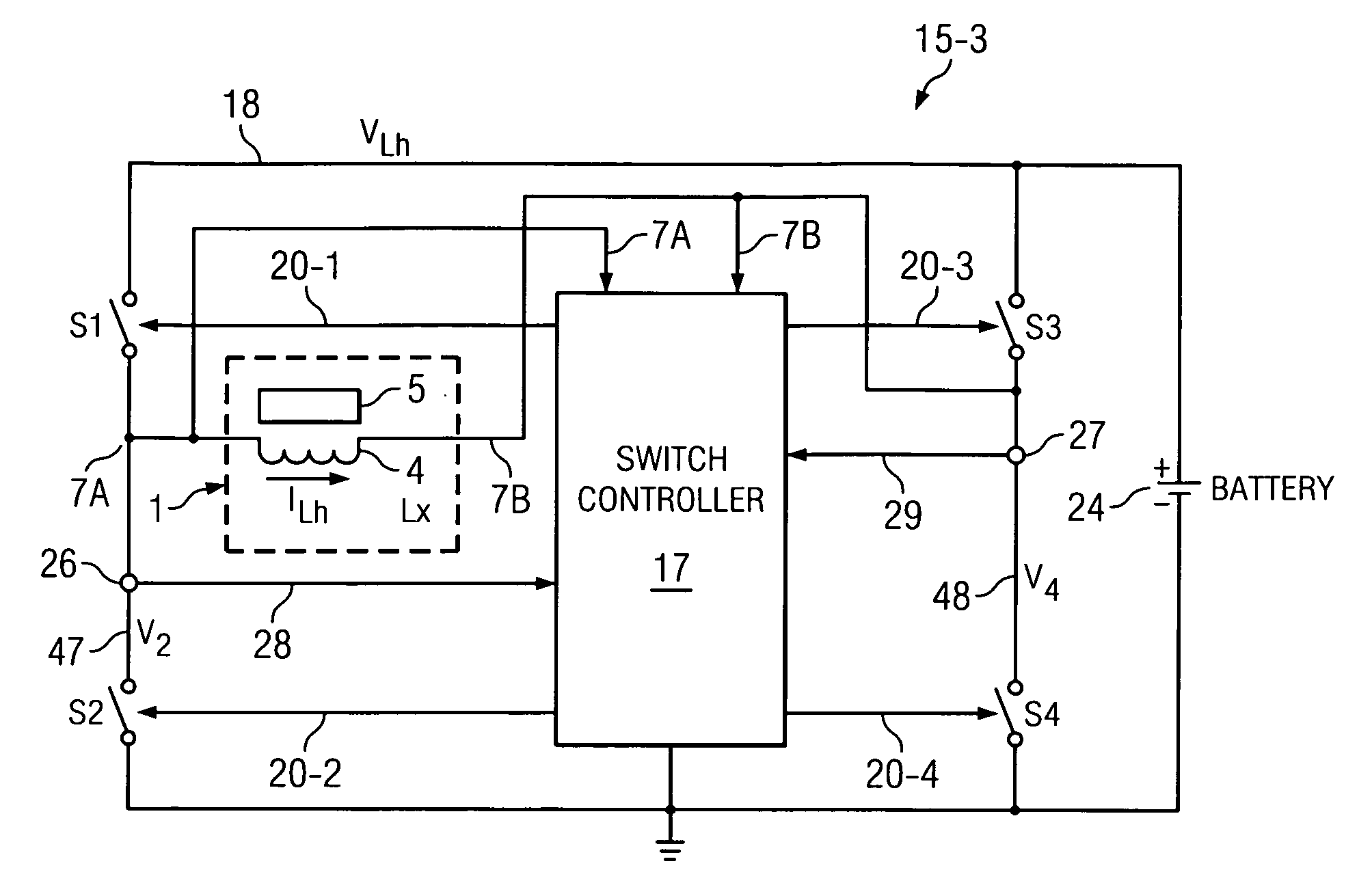 Power management DC-DC converter and method for induction energy harvester