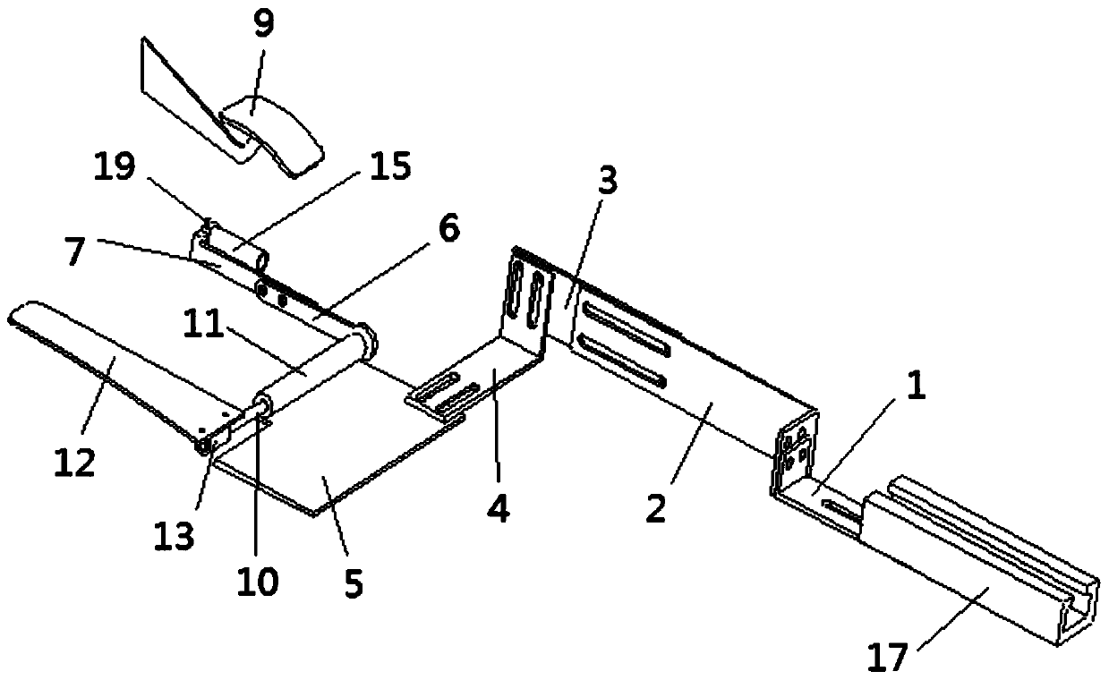 Foldable throttle control device operated by left leg of disabled person