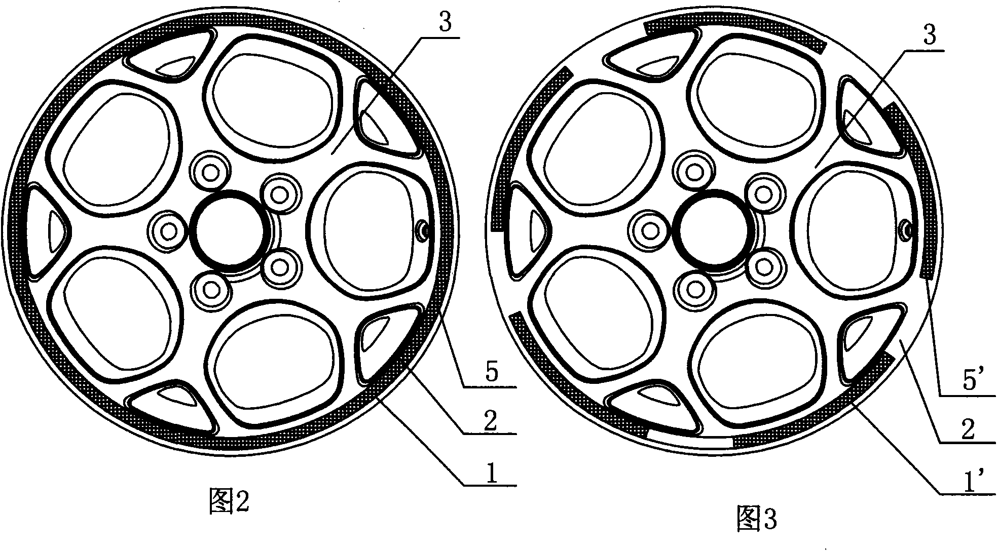 Color ring-decorating wheel hub and manufacture method thereof
